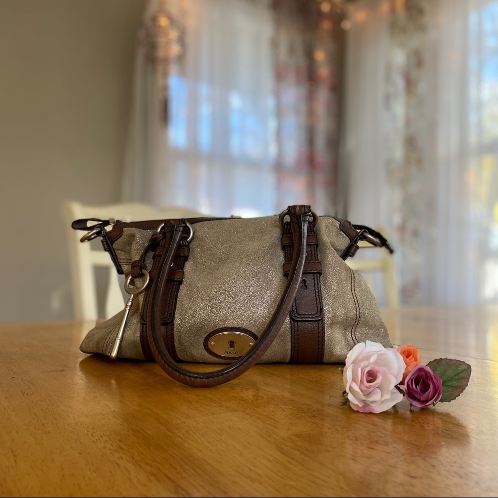 Fossil Maddox Satchel Handbag ✨ Shimmery ✨